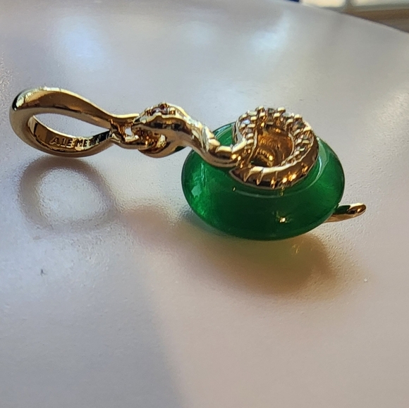 Pandora Snake Green Murano Glass Dangle Charm - Picture 6 of 8